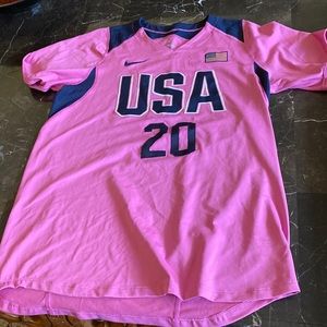 USA Softball Jersey, Signed by Valerie Arioto